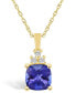 ფოტო #1 პროდუქტის Tanzanite (2-1/3 Ct. t.w.) and Diamond (1/10 Ct. t.w.) Pendant Necklace