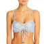 Nicholas 285937 Priya Printed Ruched Bikini Top, Size X-Small