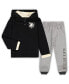 ფოტო #3 პროდუქტის Toddler Boys Black, Heathered Gray Army Black Knights Poppies Hoodie and Sweatpants Set