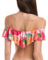 Фото #2 товара Trina Turk Sunny Bloom Bandeau Bikini Top Women's Pink 14