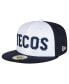 Фото #1 товара Men's White/Navy Tecolotes Laredos Mexico League On Field 59FIFTY Fitted Hat