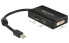 Delock 0.16m DisplayPort/Displayport + HDMI + DVI - 0.16 m - Mini DisplayPort - DisplayPort + DVI + HDMI - Male - Female - 1920 x 1200 pixels