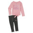 Фото #1 товара Puma 2Pc Graphic Crew Neck Long Sleeve T-Shirt & Leggings Toddler Girls Size 2T