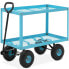Фото #1 товара Wózek ogrodowy transportowy 2 poziomy z siatki do 150 kg