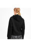 Фото #2 товара Cropped Logo Tr Kadın Siyah Kapüşonlu Sweatshirt