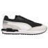 Фото #1 товара Puma City Rider Gradient Lace Up Mens Black, Off White Sneakers Casual Shoes 38