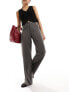 Фото #2 товара Stradivarius tailored straight trouser in dark grey