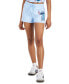 Фото #1 товара Juniors' Stitch-Graphic Low-Rise Pull-On Shorts