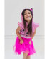 Pandy Paws Girls Mesh Cosplay Tulle Dress Toddler |Child