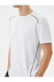 Фото #30 товара 4sam10036nk 000 Beyaz Erkek Polyester Jersey Kısa Kollu T-shirt