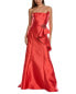 Фото #1 товара Rene Ruiz Ruffle Bow Column Gown Women's