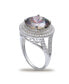 Multi Colored Cubic Zirconia Double Pave Row Ring (7-1/2 ct. t.w.) In Sterling Silver