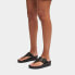 Фото #6 товара FITFLOP Lulu Covered-Buckle Raw-Edge Leather Toe-Thongs Slides
