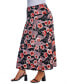 Plus Size Floral Maxi Skirt