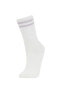 Kadın 2'li Pamuklu Uzun Çorap B6919axns