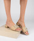 Фото #6 товара Women's Justina Ornamented Raffia Slide Sandals