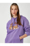 Фото #2 товара Kadın Sweatshirt Mor 3wal10046ık