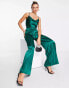 Фото #2 товара Little Mistress jumpsuit in emerald green