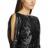 Фото #3 товара Ralph Lauren Women’s Sequined Cut Out Long Sleeve Jewel Neck Maxi Dress Black 6