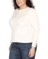 ფოტო #4 პროდუქტის Plus Size Mixed-Rib Sweater