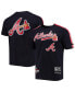 ფოტო #1 პროდუქტის Men's Navy, Red Atlanta Braves Taping T-shirt