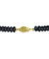 ფოტო #3 პროდუქტის Black Agate (5-8mm) Strand Necklace in 14k Yellow Gold