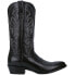 Фото #2 товара Dan Post Boots Milwaukee Embroidered Pointed Toe Cowboy Mens Black Casual Boots