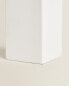 White earthenware bathroom soap dispenser