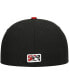 Фото #2 товара Men's Black Modesto Nuts Authentic Collection Team Home 59FIFTY Fitted Hat