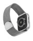 Silver-Tone Stainless Steel Mesh Band Compatible with 38/40/41mm Apple Watch