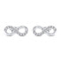 Fashion white gold Infinity EA300WAU earrings