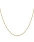 18k Yellow Gold 16" Box with Lobster Clasp Chain Necklace