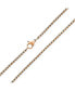 Фото #1 товара Rose Gold Plated Stainless Steel 18 Inch 2mm Venetian Box Link Chain Necklace For Women - Strong Simple Basic