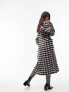 Фото #2 товара Topshop longline coat in mono check