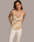 ფოტო #1 პროდუქტის Women's Cowlneck Sleeveless Top