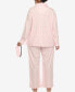 ფოტო #6 პროდუქტის Plus Size Pajama Set, 3-Piece