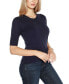 Women's Rivet- Detail Puff-Sleeve Sweater