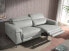 3-Sitzer-Sofa, bezogen mit grauem Leder