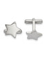 ფოტო #1 პროდუქტის Stainless Steel Polished Star Cufflinks