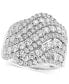 ფოტო #1 პროდუქტის Diamond Swirl Cluster Statement Ring (2 ct. t.w.) in 14k White Gold