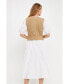 Фото #3 товара Платье средней длины с кабельным узором и пуховыми вставками English Factory