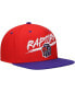 Фото #3 товара Men's Red, Purple Toronto Raptors Hardwood Classics Soul Transcript Snapback Hat