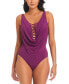 Фото #1 товара Women's Lets Get Knotty Draped One-Piece Swimsuit