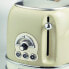 Ariete Vintage 155, 2-Scheiben-Toaster, Retro Toaster mit 6 Toaststufen, Automatischer Auswurf, Auftaufunktion, Herausnehmbares Krümelfach, Gehäuse aus Edelstahl, 810W, Grün [Energy Class A]