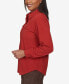 ფოტო #3 პროდუქტის Petite Autumn Weekend Soft Cord Long Sleeve Shirt Jacket