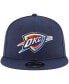 ფოტო #3 პროდუქტის Men's Navy Oklahoma City Thunder Official Team Color 9FIFTY Adjustable Snapback Hat