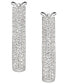 ფოტო #3 პროდუქტის 1/2 ct. t.w. Round Shape Diamond Hoop Earring in Sterling Silver