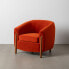 Armchair Red Natural Rubber wood Foam Fabric 82 x 77 x 74 cm