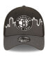 Фото #4 товара Men's Charcoal, Black Brooklyn Nets 2022 Tip-Off 39THIRTY Flex Hat