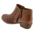 Softwalk Rimini Perf S2315-215 Womens Brown Leather Ankle & Booties Boots